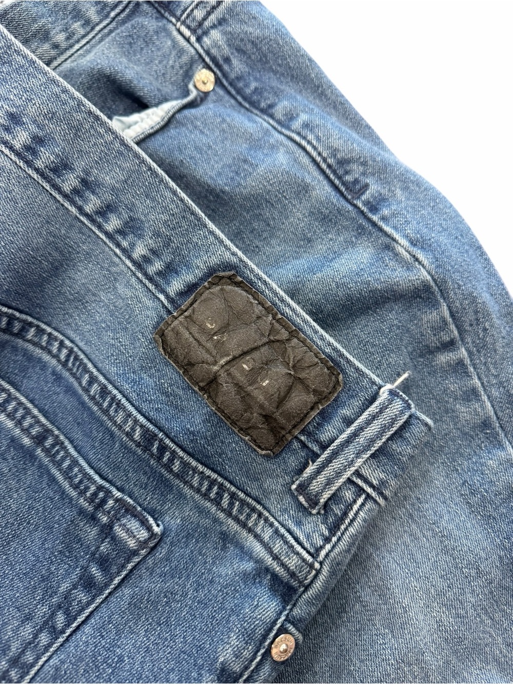 Pacsun Medium Wash Comfort Stretch Stacked Skinny Jeans 34x32 - Picture 4 of 4
